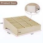 36-grid Wooden Cell Phone Holder Desktop Organizer Storage Box For Classroom