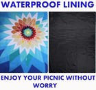 Scuddles Xl Outdoor Picnic Blanket Waterproof Dual Layer Tote Mat Beach Camping