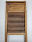 Vintage Columbus Washboard Co  Dubl Handi 18  Wood   Metal Travel Wa  cp3011309 