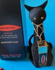 Rare W box 1950s Sophisti-cat Primitif Parfum Perfume Max Factor Speckled Black