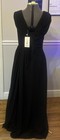 Black Chiffon Dress Mother Of The Bride Bridesmaid Prom Formal Size 12