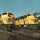 Vtg Chicago   North Western Railway Trains 9x6 Photo Postcard Vanishing Vistas