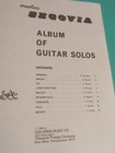 Andres Segovia Album Of Guitar Solos Classical Guitar Rare Vintage Sheet Music