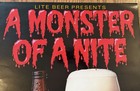 Vintage Miller Lite Beer Poster Halloween 1985 Nos