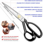 Fabric Scissors Tailor Sewing Shears - 9 Inch Heady Duty Scissors For Fabric Cut