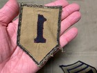 Original Wwii Us Army 1st Infantry Division Jacket Shirt Patch Insignia-variatio
