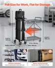 Uimoso Folding 3-tier Utility Cart With 360   Swivel Wheels  300 Lbs Capacity