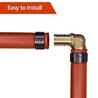 25 Pack 1 2    Pex Fittings  Brass Fitting For Pex Tubing Pipe 25    1 2  Elbow