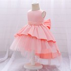 Flower Girls Bridesmaid Dress Baby Kids Wedding Party Bow Lace Princess Dresses