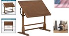 Adjustable Vintage Drafting Table     Elegant Rustic Finish  42  X 30  Work Area