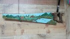 Vintage Hand Painted Hand Saw - 2 Sided Scenes - Countryside   Cardinals Signed 