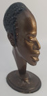 Bronze Hakuli Sculpture - Yemenite Black Jewish Figure - 1960   s Israel