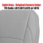 For 07-12 Lexus Es350 Driver   Passenger Bottom   Top Perforated Seat Cover Gray
