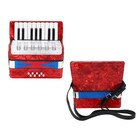 17 Key Bass Piano Accordion Lightweight Durable Mellow Sound For Beginners New