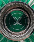 Vtg 1970 s Green Sears Lasco Tilting Oscillating 3-speed Fan W atomic Logo