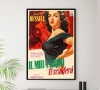 The Outlaw 1943 - Italian - Jane Russell - Vintage Classic Movie Poster