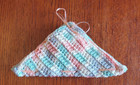 New set Of 4 Sunny Sky Handmade-crocheted 100  Cotton Dish washcloth Gift
