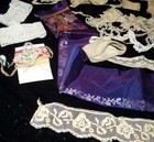 Antique Vintage Lace Textiles Trim Large Mixed Lot Doll Restoration Sewing Craft
