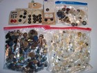 Large Lot Vintage Buttons Antique Wide Assortment Shells Iridescent Mop Bakelite