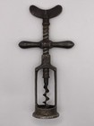 Uncommon Antique Flynut Iron Corkscrew
