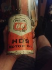 Phillips 66 Oil Can Full Plus Funnel Gas Station Advertising