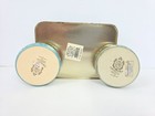 Vintage Tin Lot Floral Daher England Ny Round X2 Plus One Bristol Ware Flowers