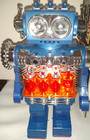 1969 Horikawa Engine Robot Smoking Space Toy Near Mint In Box Works