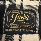 Jachs Mfg Heritage Cotton Flannel Shirt Mens Size Xl Plaid Long Sleeve Button Up