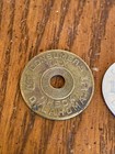 2 Vtg Usa Oklahoma 1 Cent For Old Age 5c Tax Tokens Coins Consumer s Tax Check
