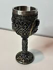 New Medieval Templar Crusader Knight Wine Goblets Chalice Resin Drinking Glass