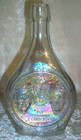 Vintage 1972 Wheaton Apollo 16 Space Clear Iridescent Glass Decanter Bottle