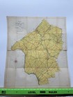 1953 Hunterdon County New Jersey Highway Routes Map Vintage