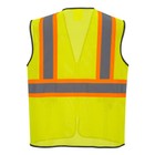 Portwest Us381 Frisco Hi-vis Contrast Reflective Safety Mesh Zipper Vest Ansi