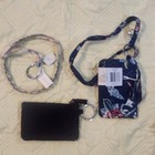 Vera Bradley Zip Id Case Lanyard Sets  2 New With Tags And One Used