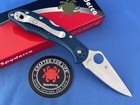 Spyderco C11pcbl Delica 4 Knife Cobalt Blue Frn Cpm Spy27 Plain Edge  155v