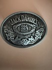 Jack Daniels Classic Old No  7 Brand Oval Pewter Belt Buckle