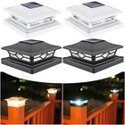 2-12pcs Solar Post Deck Cap Lights Outdoor Fence Dock 4x4 6x6 Led Lamp Pvc Vinyl