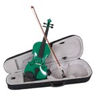 New Acoustic Violin 4 4 Full Size Acoustic Violin With Case Bow Rosin Green