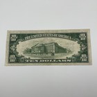 Series 1934 A Ten Dollar  10 Us Silver Certificate North Africa Note Yellow Seal