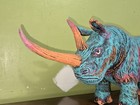 Vtg 90 s Applause Blue Woolly Rhino No  28275 Plush 1992 Stuffed Animal Toy