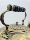 19th Century Antique Arts And Crafts Brass Kettle Hand Hammered Decorative Decor
