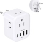 European Travel Plug Adapter  Foldable International Power Adapter  Type C Adap
