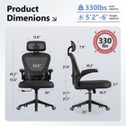 Ergonomic Mesh Office Chair Desk Chair Computer Chair With Lumbar Support Black