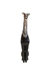 19    Silver Greyhound Figurine Whippet Sitting Dog Statue Greyhound Dog Ornament