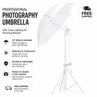 Professional Photography 33  Studio Lighting Reflective White Soft Umbrella