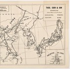 1924  China - Chosen - Manchuria - Japan Map  Steamships Railways Original