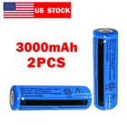 2pcs Multipurpose Battery 3 7v Li-ion Batteries For Flashlight  Headlight  Etc