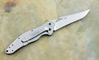 Kershaw Shallot Knife 1840 Speedsafe Silver Handle Plain Edge Knives  blem  