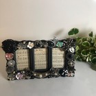Handcrafted Triple Photo Frame Upcycled Vintage To Now Jewelry Elegant Decor
