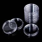 240pc Coin Capsules Holders Case Foam Gasket Plastic Box 5 Size 17 20 25 27 30mm